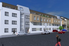 Immeuble résidentiel et commercial à Niederkorn